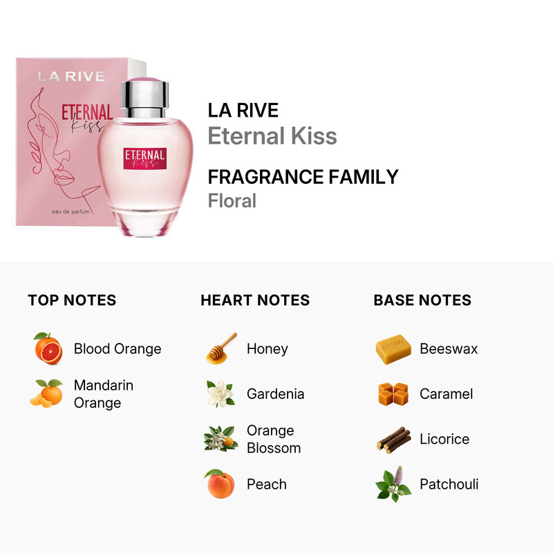 La Rive Eternal Kiss Eau De Parfum Spray 3 oz (90 ml