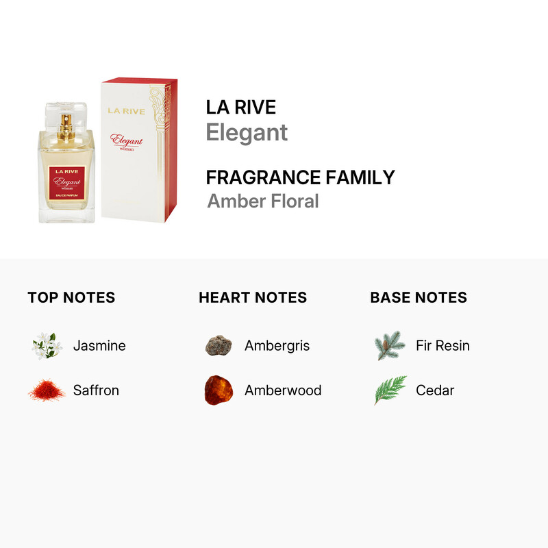 La Rive Ladies Elegant EDP Spray 3.3 oz Fragrances 5903719643481