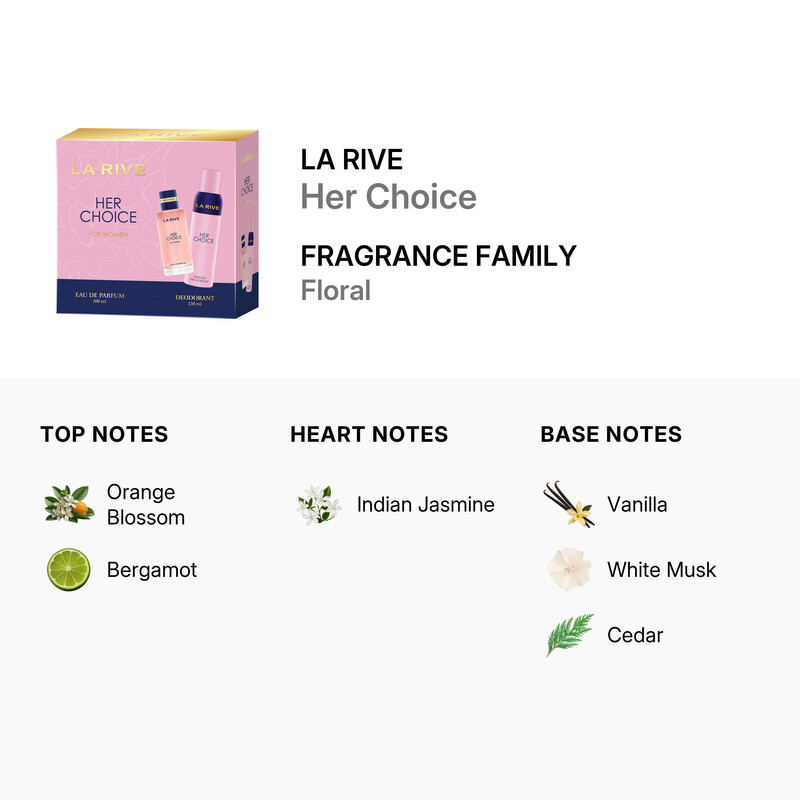 La Rive Ladies Her Choice Gift Set Fragrances 5903719642590