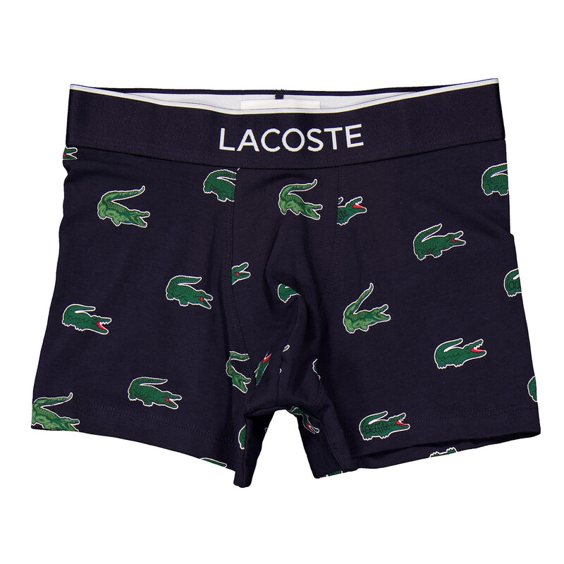 Lacoste Crocodile Print Stretch Fabric Trunks, Size XX-Small