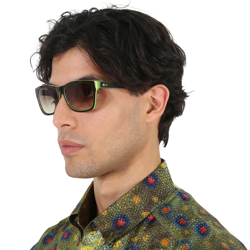 Lacoste Green Gradient Square Men's Sunglasses L683S 315 55