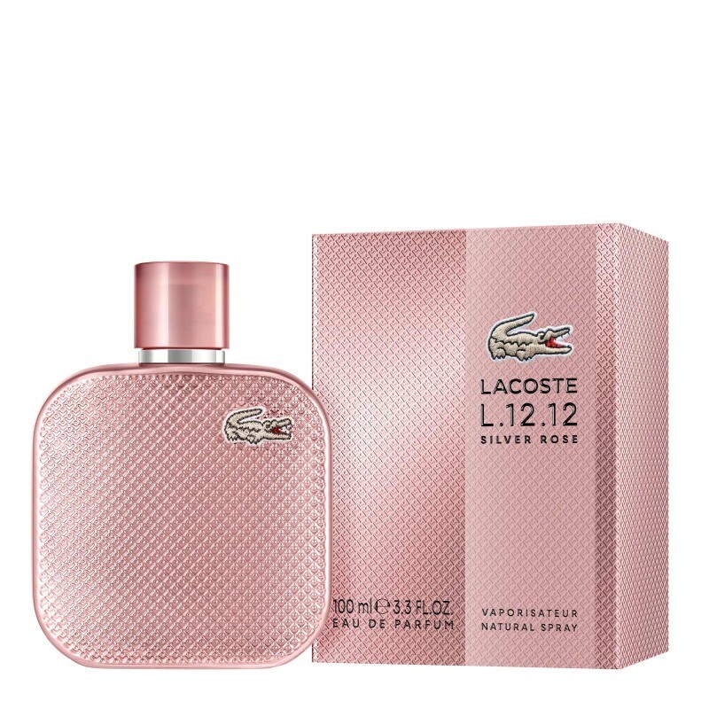 Lacoste Ladies L.12.12 Silver Rose EDP Spray 3.4 oz Fragrances