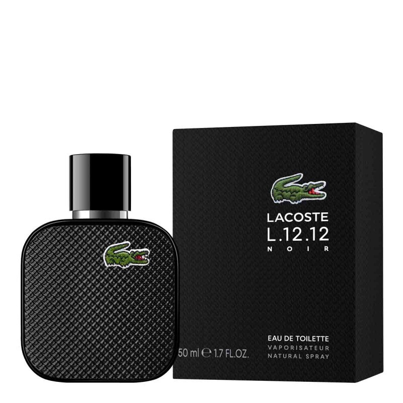 Lacoste Men's L.12.12 Noir EDT Spray 1.7 oz Fragrances 3386460149181