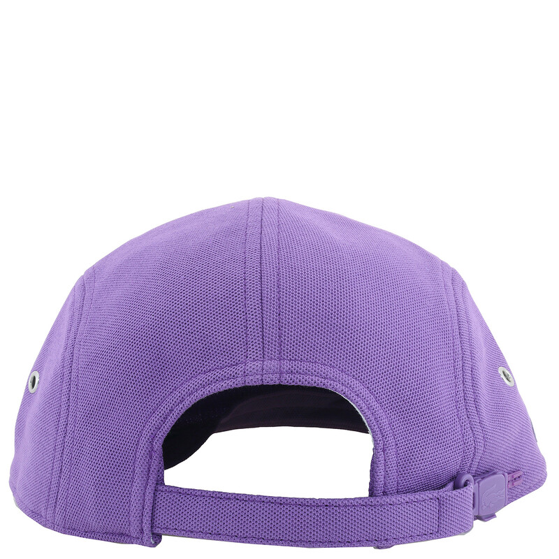 Lacoste Organic Cotton Pique Croc Patch Jockey Cap, Size Large