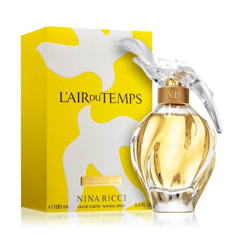 NINA RICCI L'Air du Temps  2羽鳩　ラリックボトル Nina Ricci Lair Du Temps / Nina Ricci EDT Spray Bird Cap 3.3 oz (w