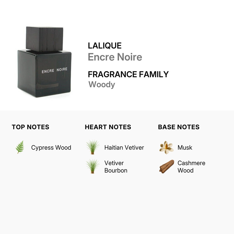 LALIQUE ENCRE NOIRE オードトワレ 50ml Lalique - Encre Noire Eau De Toilette Spray 50ml/1.7oz