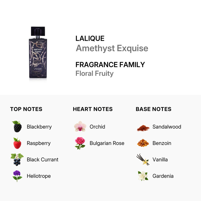 Lalique Ladies Amethyst Exquise EDP Spray 3.3 oz Fragrances
