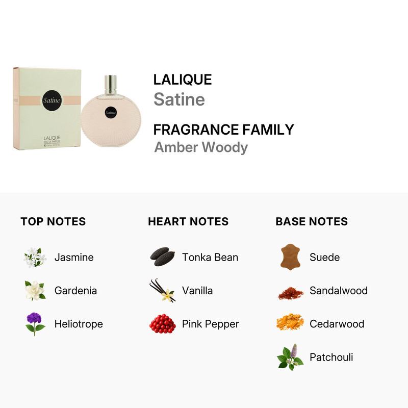 Lalique Ladies Satine EDP Spray 3.4 oz Fragrances 7640111498544