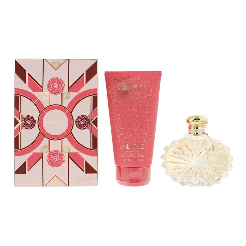 LALIQUE Soleil 香水とボディクリームセット Lalique Ladies Soleil Gift Set Fragrances 7640171196442