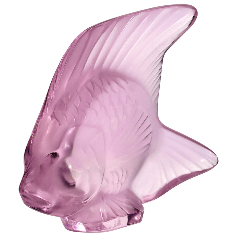 Lalique Pink Crystal Fish No. 24 - 3002800 090592024164 - Crystals