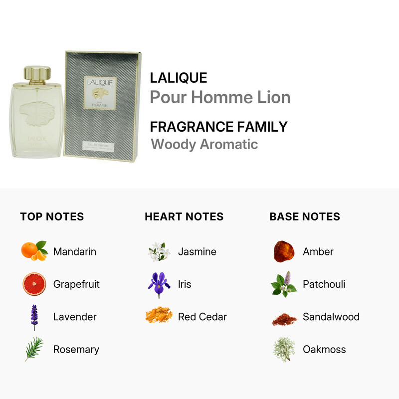 Lalique Pour Homme Lion / Lalique EDP Spray 4.2 oz (m