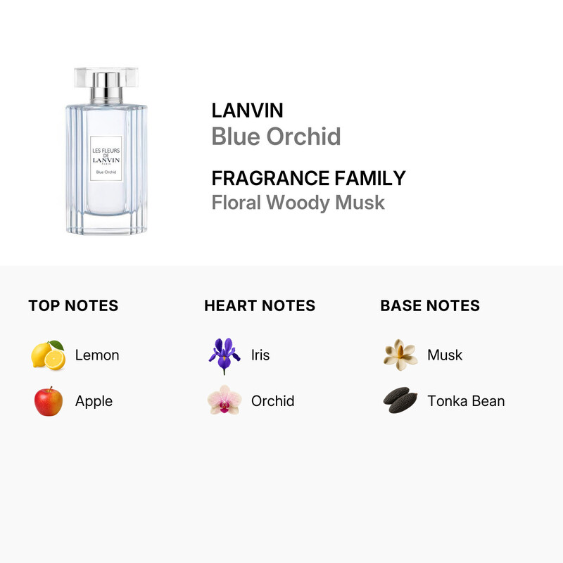 Lanvin Ladies Les Fleurs Blue Orchid EDT Spray 3.0 oz Fragrances