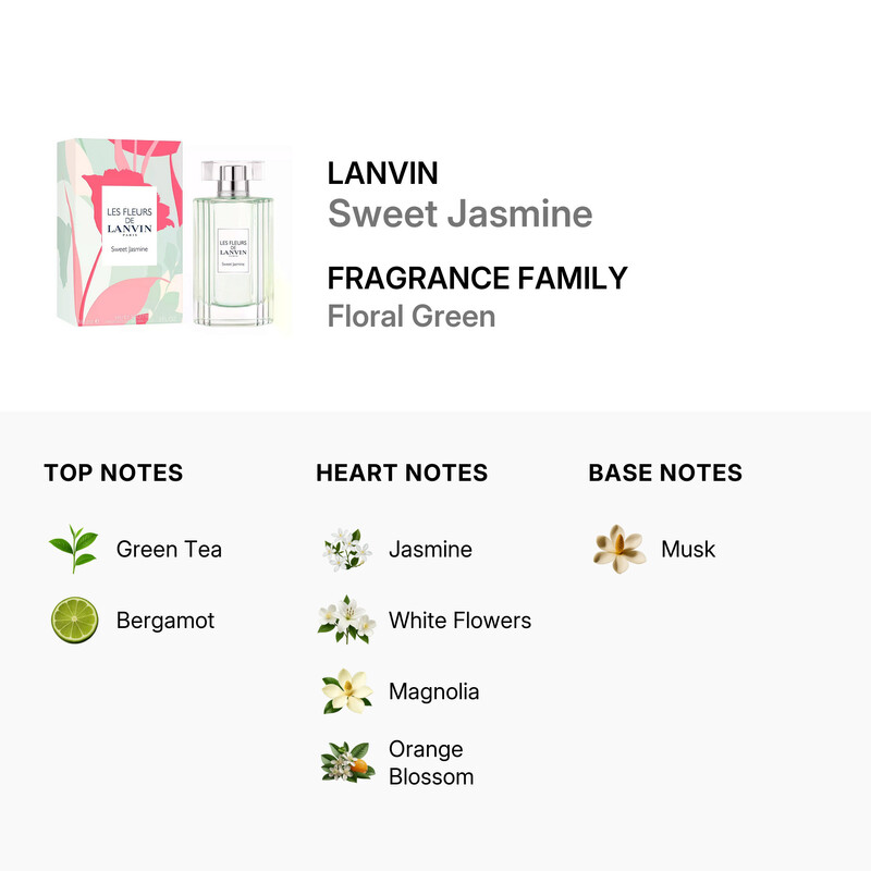 Lanvin Ladies Sweet Jasmine EDT Spray 3.0 oz Fragrances
