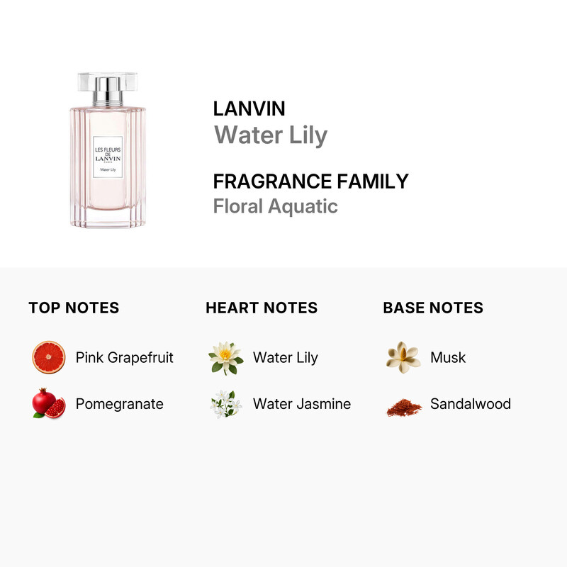 Lanvin Les Fleurs Water Lily EDT Spray 3.0 oz Fragrances