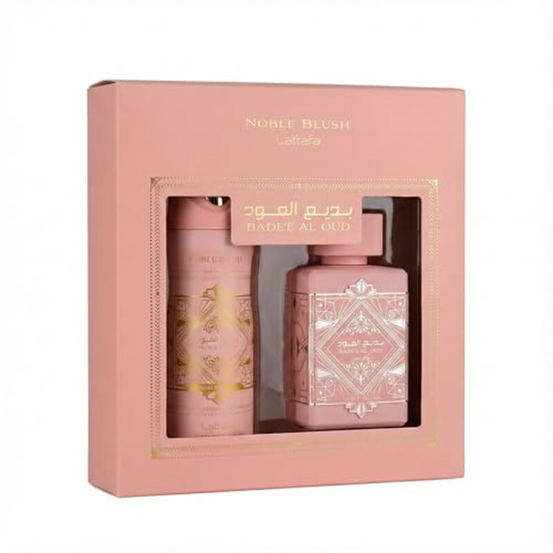 Lattafa Ladies Bade'E Al Oud Noble Blush Gift Set Fragrances