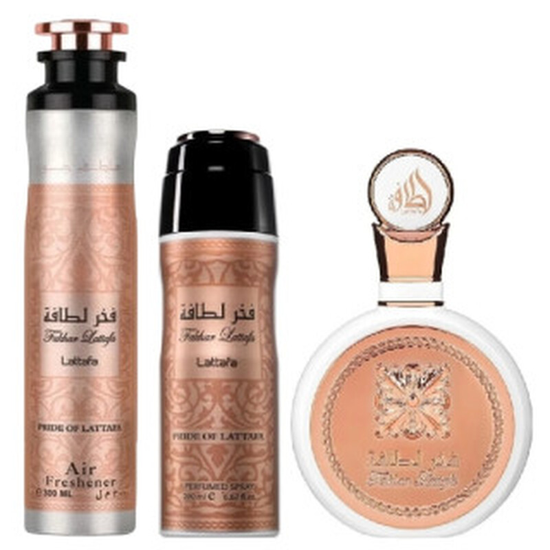 Lattafa Ladies Fakhar 3pcs EDP Gift Set 6298043160780 - Fragrances