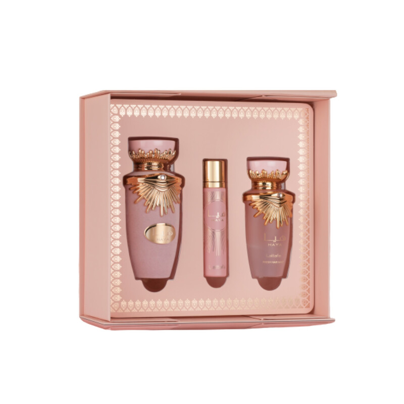 Lattafa Ladies Haya 3pcs EDP Gift Set Fragrances 6290362349327