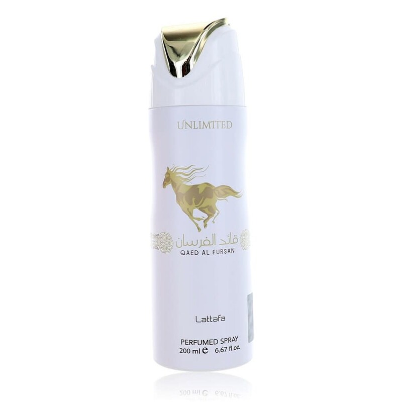 Lattafa Ladies Qaed Al Fursan Unlimited Body Spray 6.7 oz