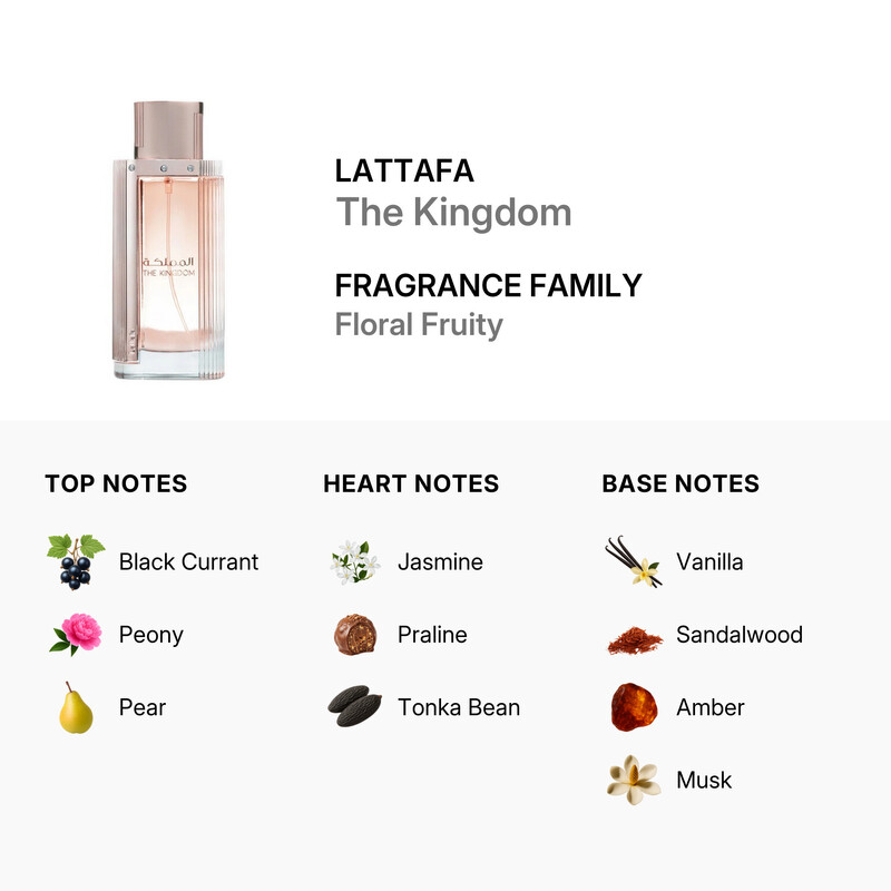 Lattafa Ladies The Kingdom EDP Spray 3.4 oz Fragrances