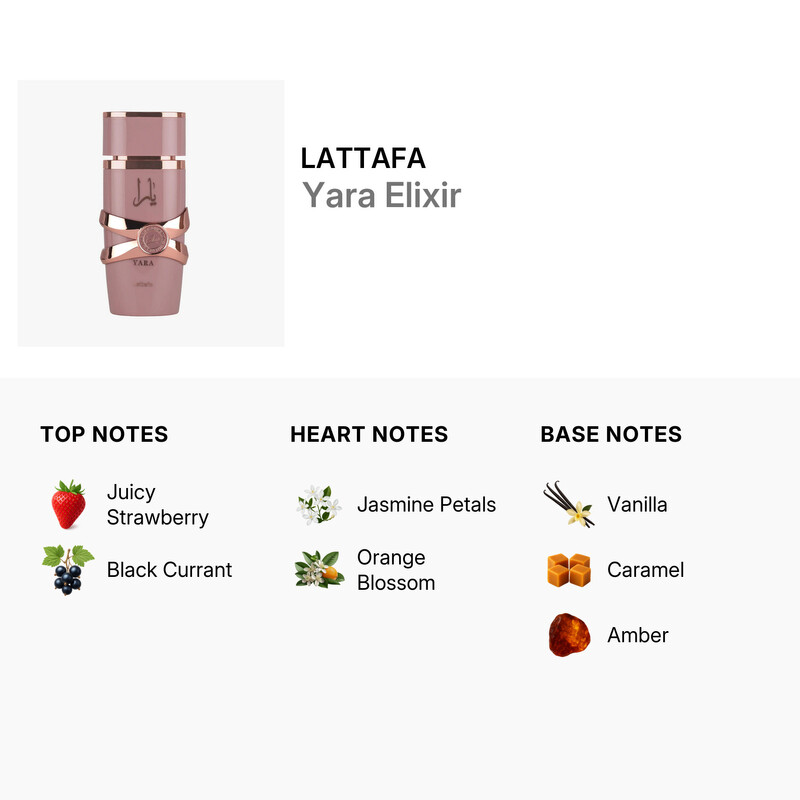 Lattafa Ladies Yara Elixir EDP Spray 3.4 oz Fragrances