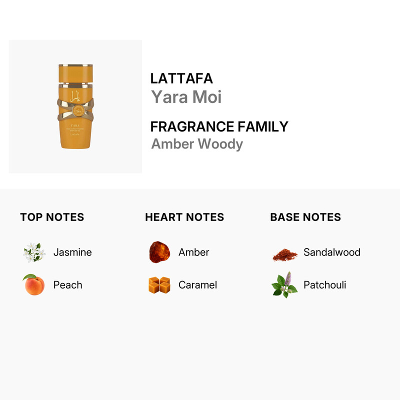 Lattafa Ladies Yara Moi Perfume Oil 0.67 oz Fragrances