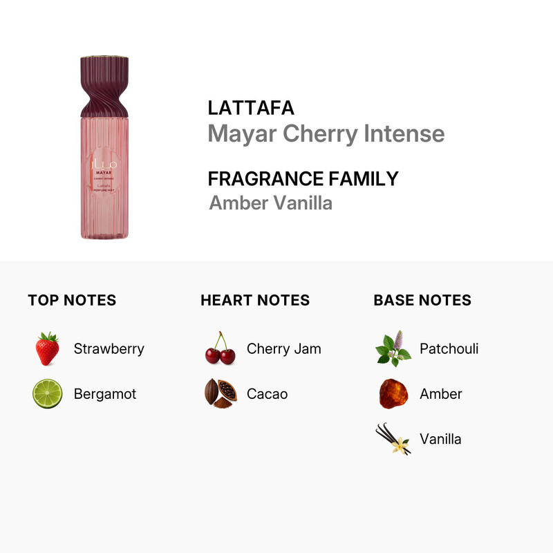 Lattafa Mayar Cherry Intense Body Mist 8.4 oz Fragrances