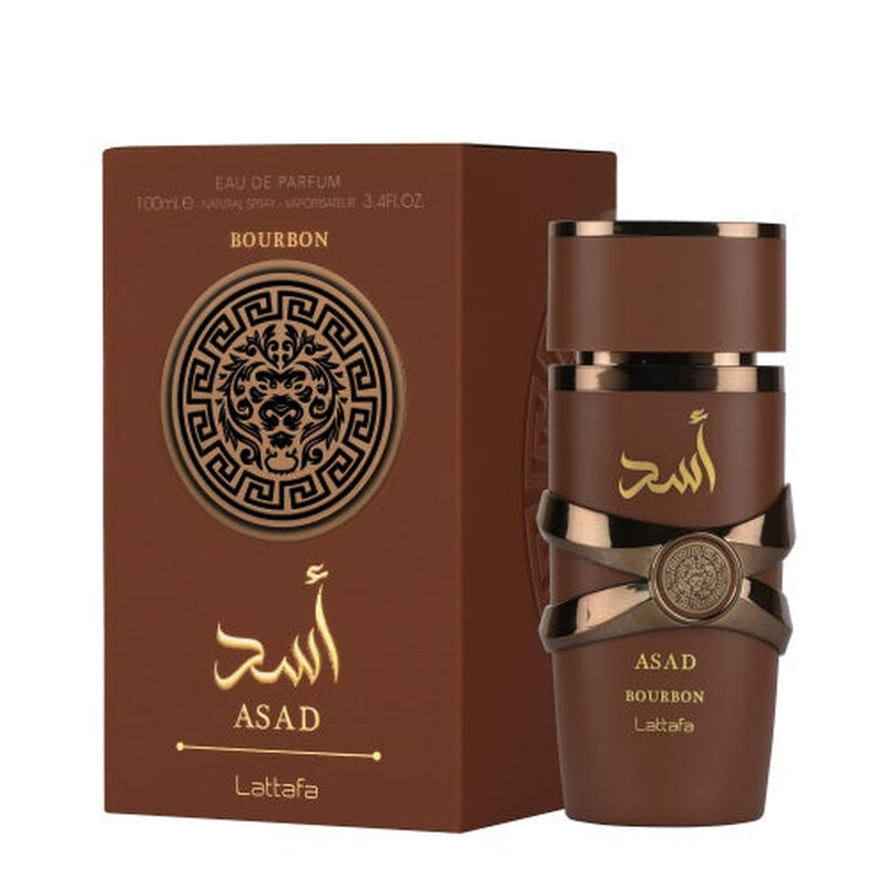 Lattafa Men's Asad Bourbon EDP Spray 3.4 oz Fragrances