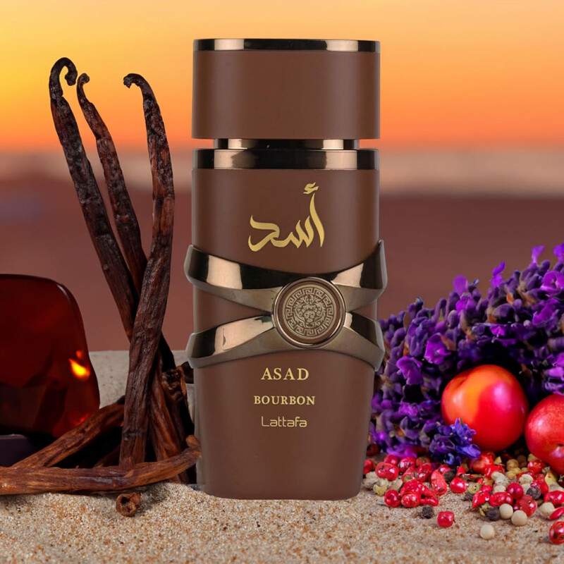 Lattafa Men's Asad Bourbon EDP Spray 3.4 oz Fragrances
