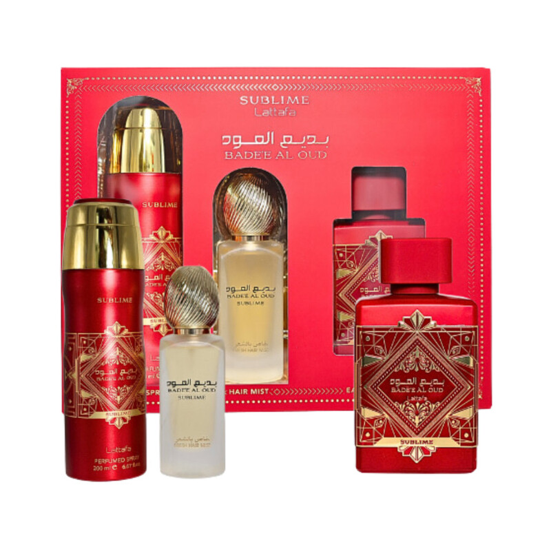 Lattafa Men's Bade'e Al Oud Sublime Gift Set Fragrances