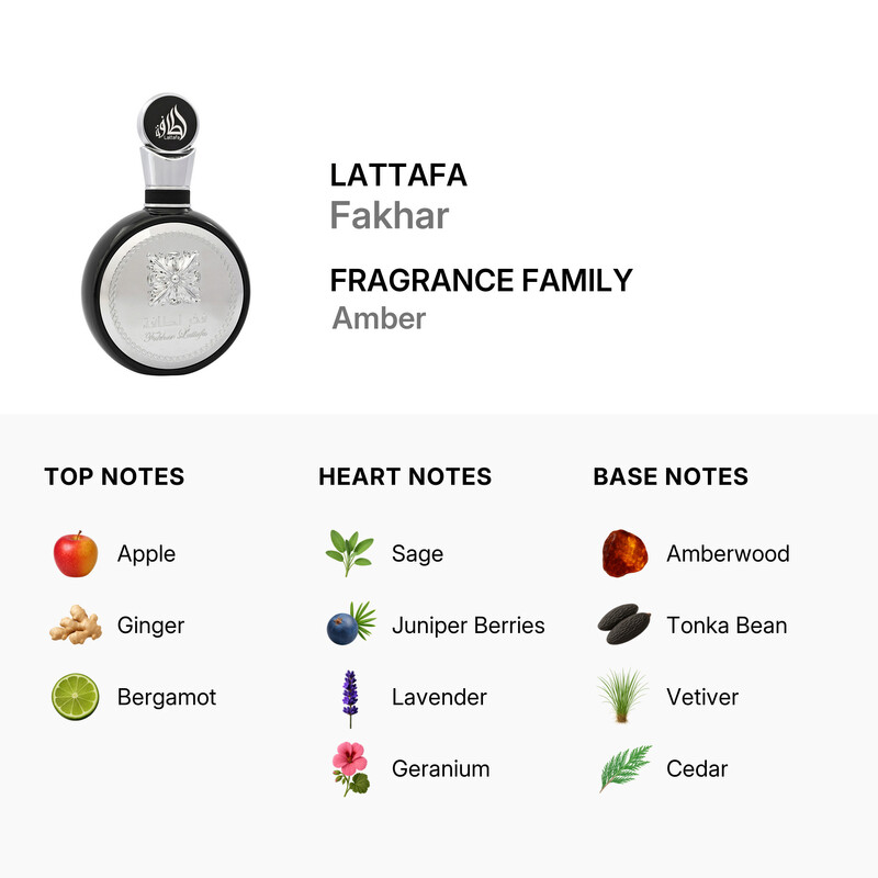 Lattafa Men's Fakhar EDP Spray 3.4 oz Fragrances 6291107456058