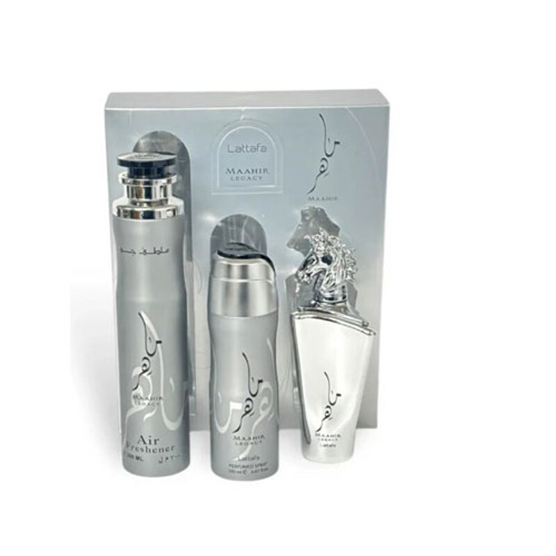 Lattafa Men's Maahir Legacy 3pcs EDP Gift Set Fragrances 6290362341260