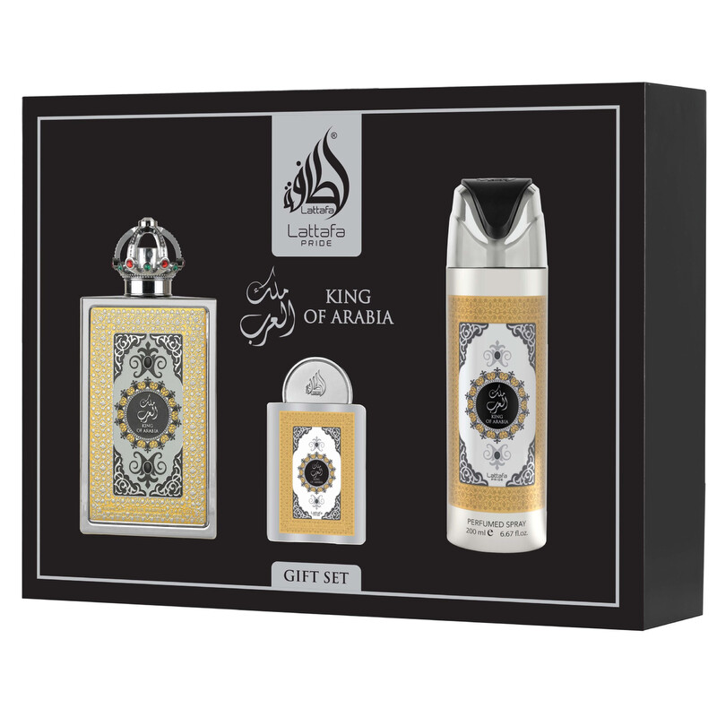 Lattafa Men's Pride King Of Arabia Gift Set Fragrances