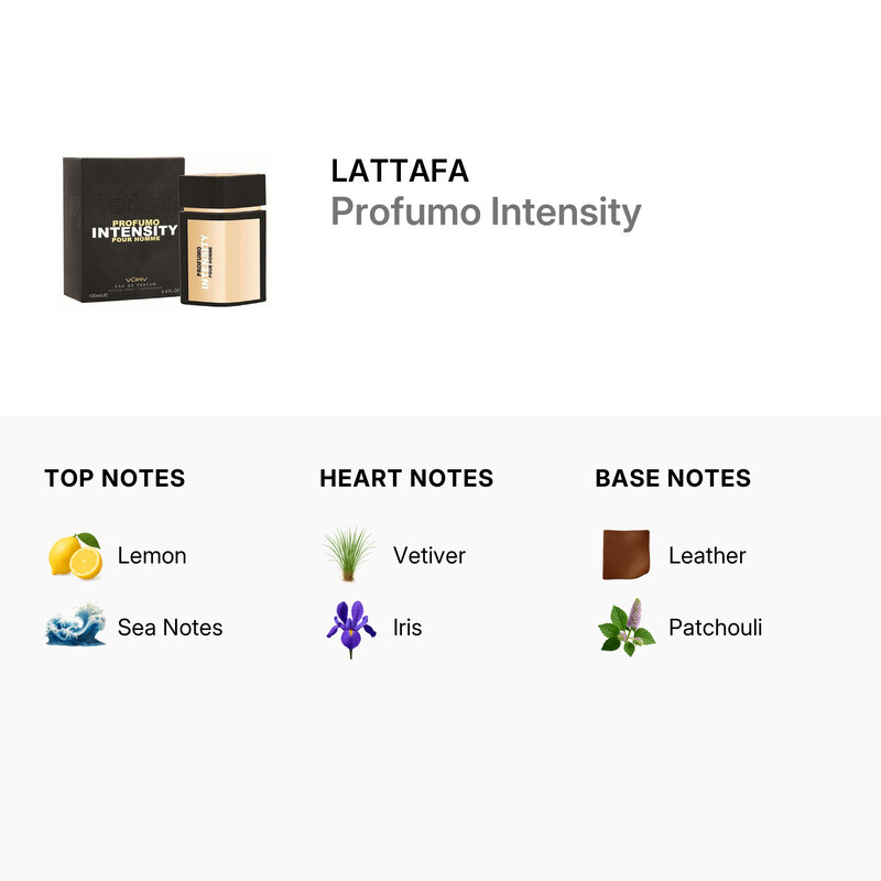 Lattafa Men's Profumo Intensity EDP Spray 3.4 oz Fragrances
