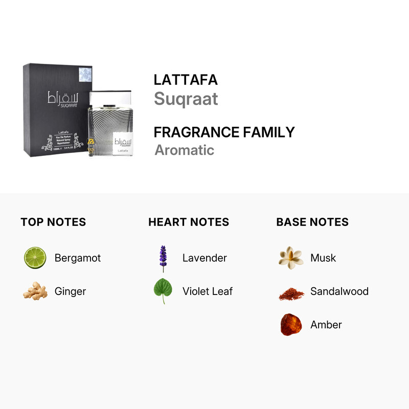 Lattafa Men's Suqraat EDP 3.4 oz Fragrances 6291108732045