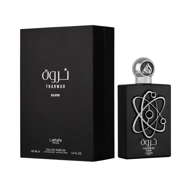 Lattafa Men's Tharwah Silver EDP 3.4 oz Pride Collection Fragrances 6291108738184