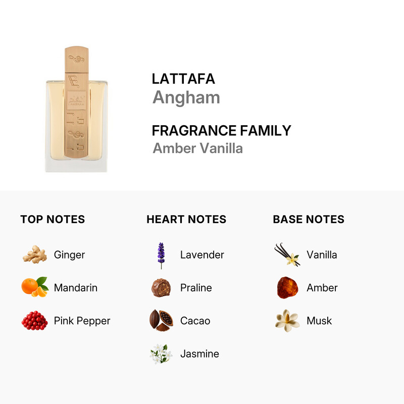 Lattafa Unisex Angham EDP Spray 3.4 oz Fragrances 6290360598338