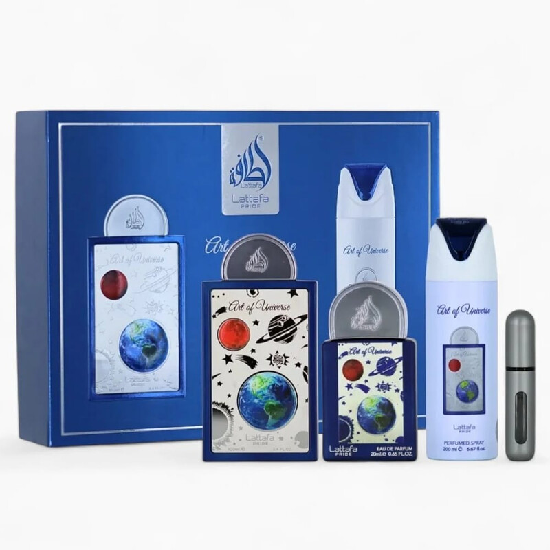 Lattafa Unisex Art Of Universe 4pcs EDP Gift Set Fragrances