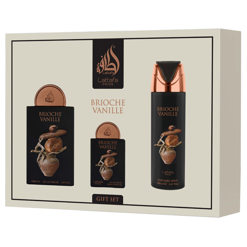 Lattafa Unisex Brioche Vanille Gift Set Fragrances 6290362347194