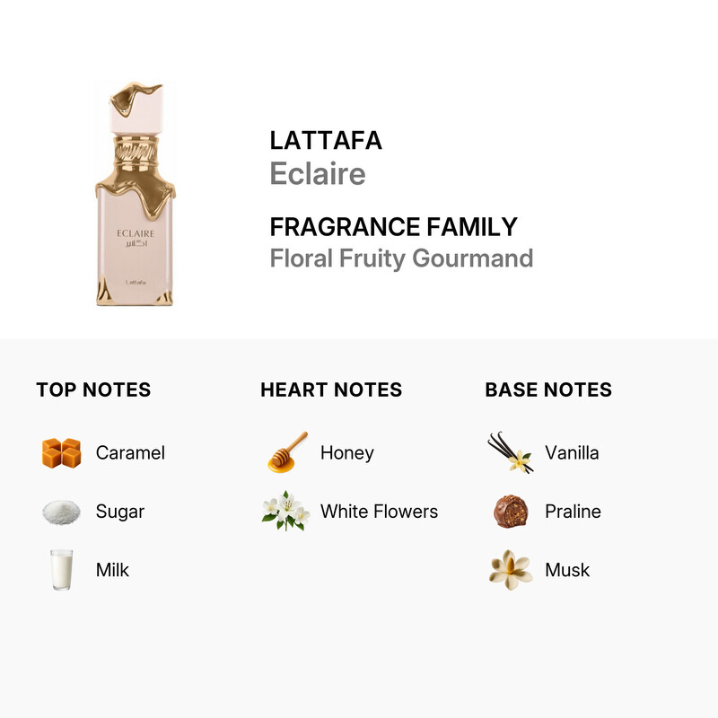 Lattafa Unisex Eclaire EDP Spray 3.4 oz Fragrances 6290362340638