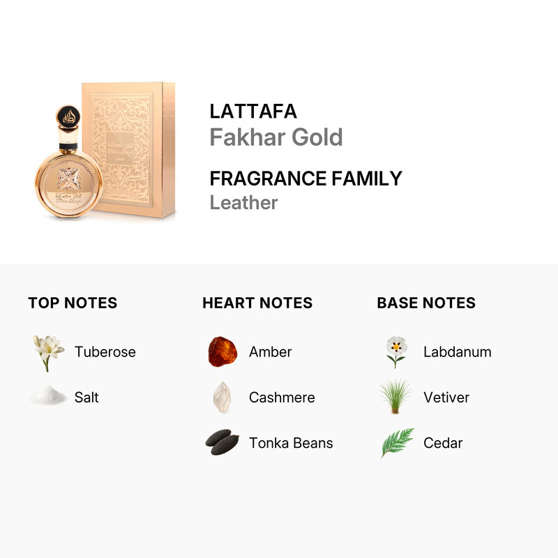Lattafa Unisex Fakhar Gold EDP 3.4 oz Fragrances 6290360593166