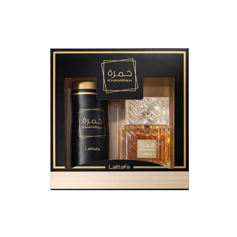 Lattafa Unisex Khamrah 2pcs EDP Gift Set Fragrances 6290362345794