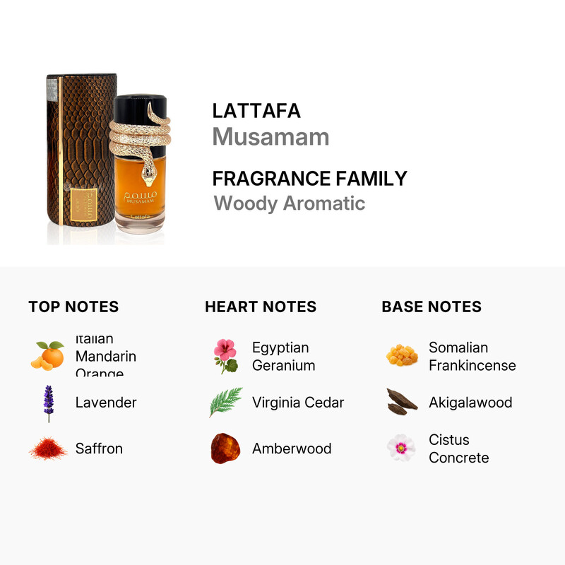 Lattafa Unisex Musamam EDP 3.4 oz Fragrances 6291108737323