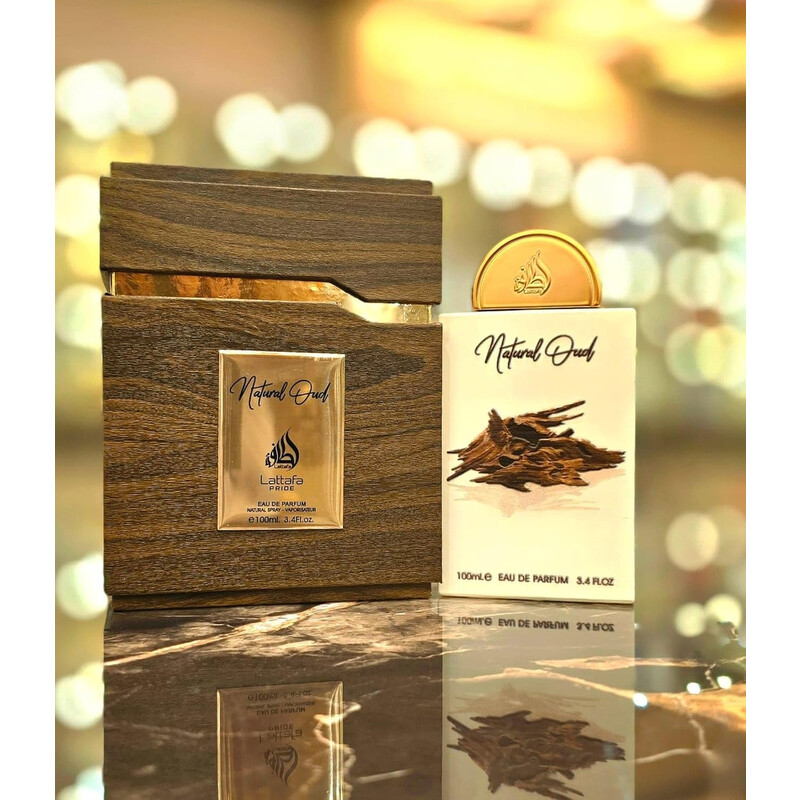 Lattafa Unisex Natural Oud EDP Spray 3.4 oz Fragrances