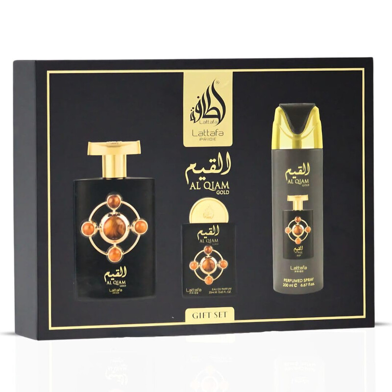 Lattafa Unisex Pride Al Qiam Gold Gift Set Fragrances 6290362346562