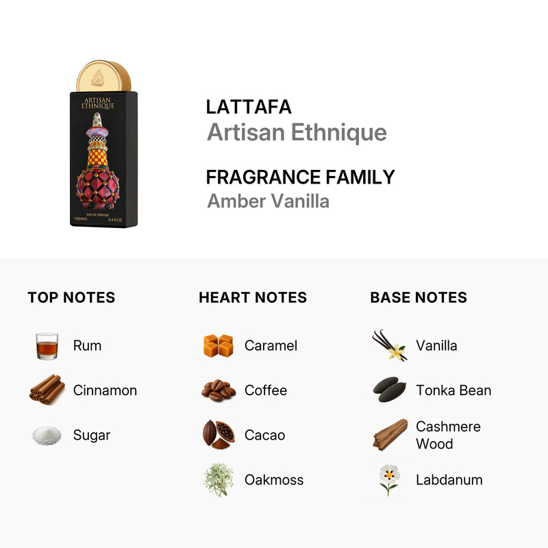 Lattafa Unisex Pride Artisan Ethnique EDP Spray 3.4 oz Fragrances