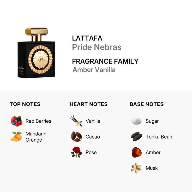 Lattafa Unisex Pride Nebras EDP 3.4 oz Fragrances 6291108738276