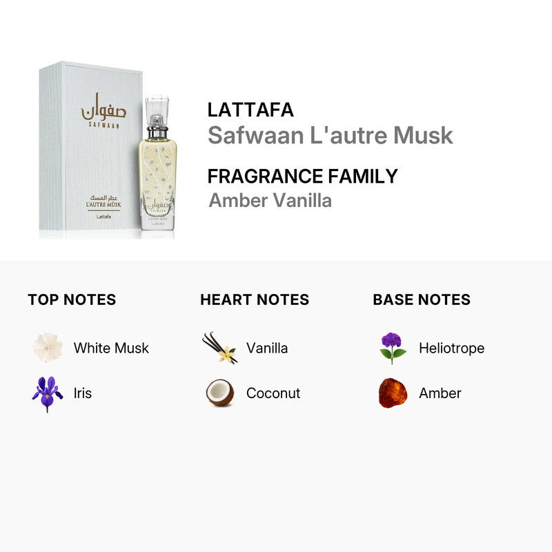 Lattafa Unisex Safwaan L'autre Musk EDP 3.4 oz Fragrances
