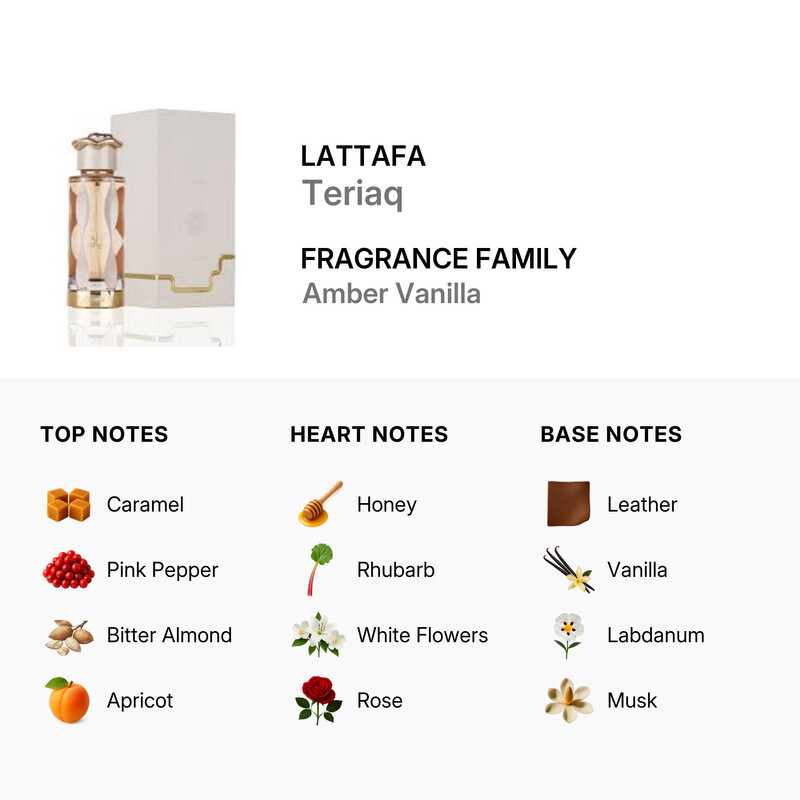 Lattafa Unisex Teriaq EDP Spray 3.4 oz Fragrances 6290360595764