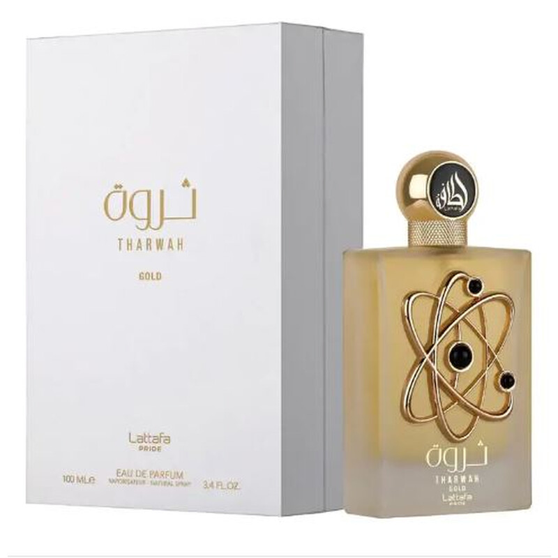 Lattafa Unisex Tharwah Gold EDP Spray 3.4 oz Fragrances