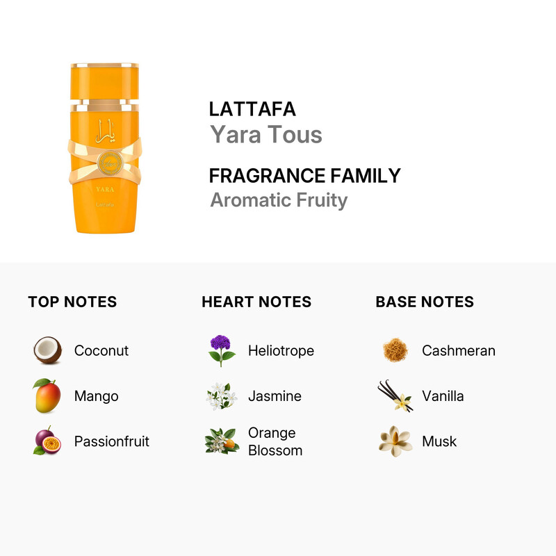 Lattafa Unisex Yara Tous EDP Spray 3.4 oz Fragrances 6290360594552